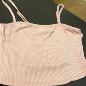 Baby pink crop top